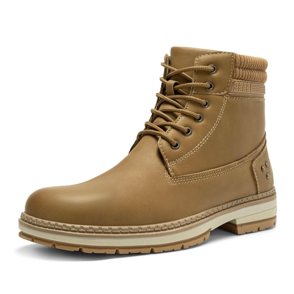 Athlefit Men's Lace-Up Chukka Work Boot in Camel