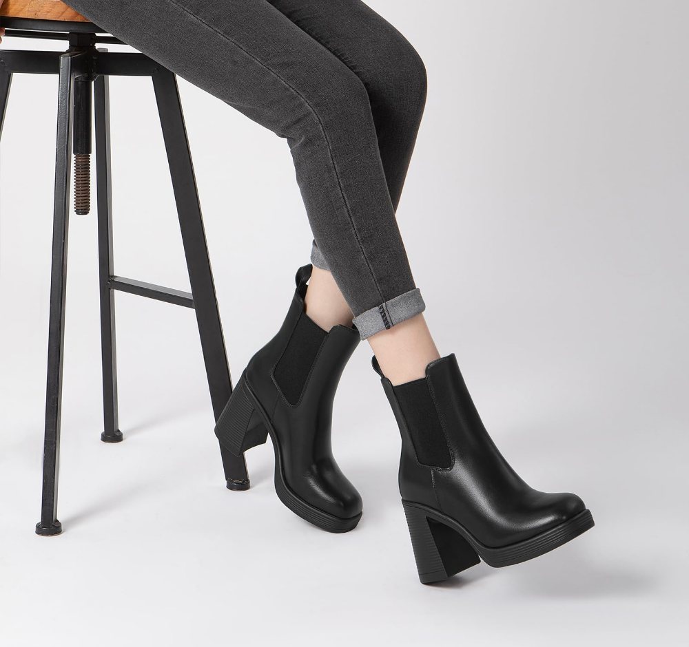 Athlefit High Block Heel Platform Chelsea Boot, second view