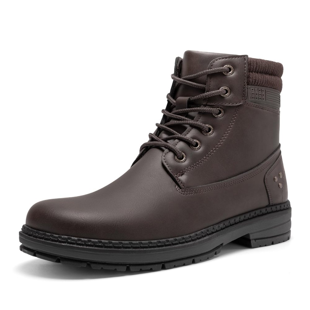 Athlefit Men's Lace-Up Chukka Work Boot in Brown