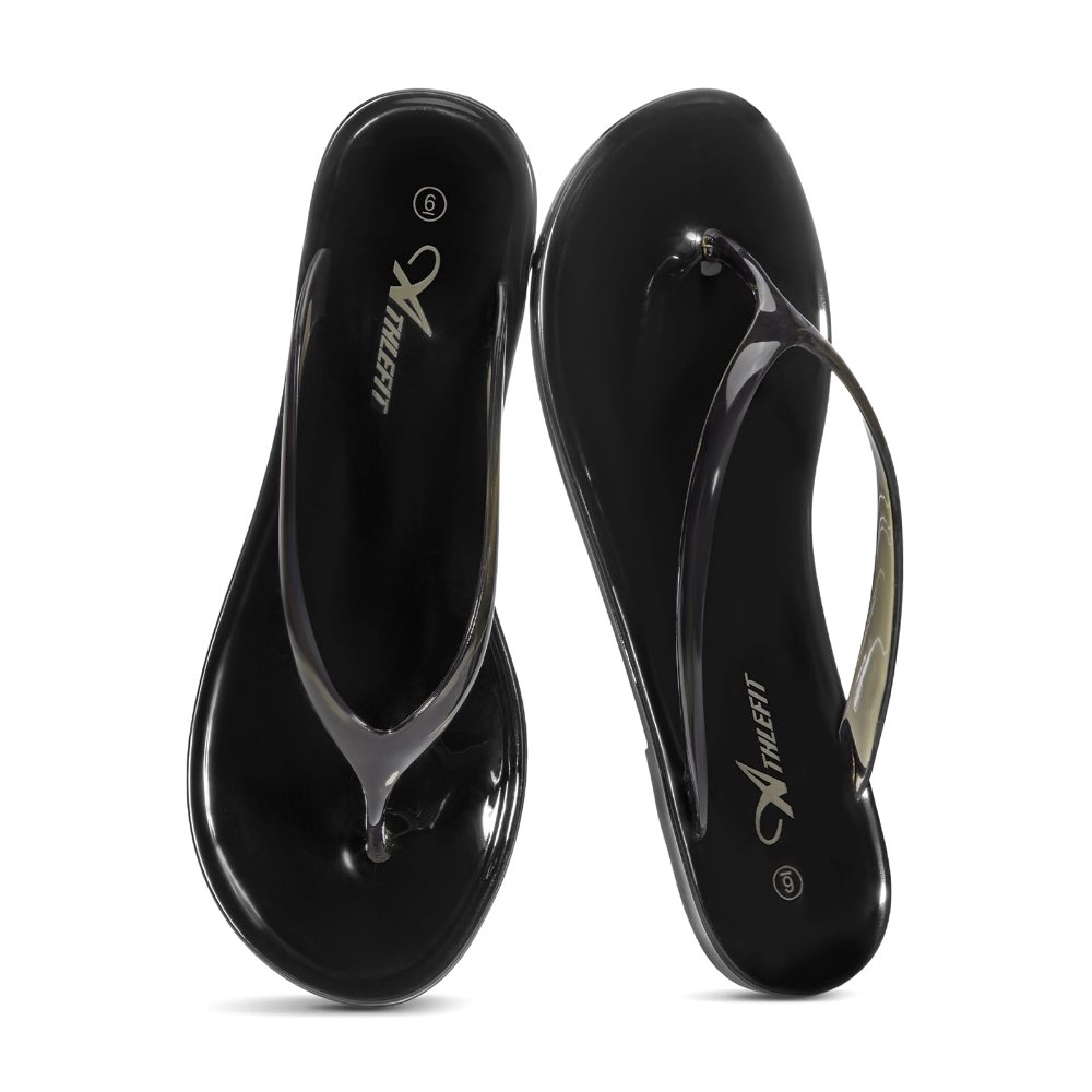 Athlefit Jelly Flip-Flop in Black