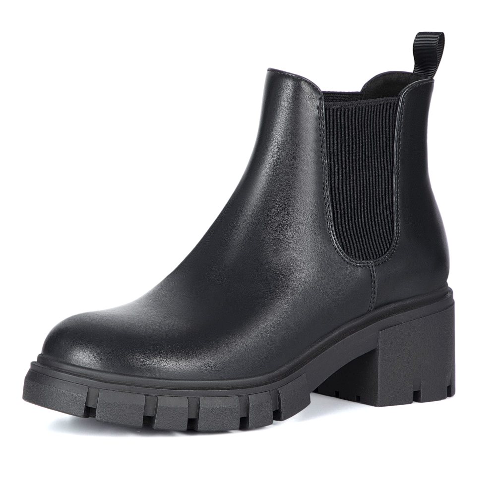 Athlefit Lug Sole Chelsea Boot in Black