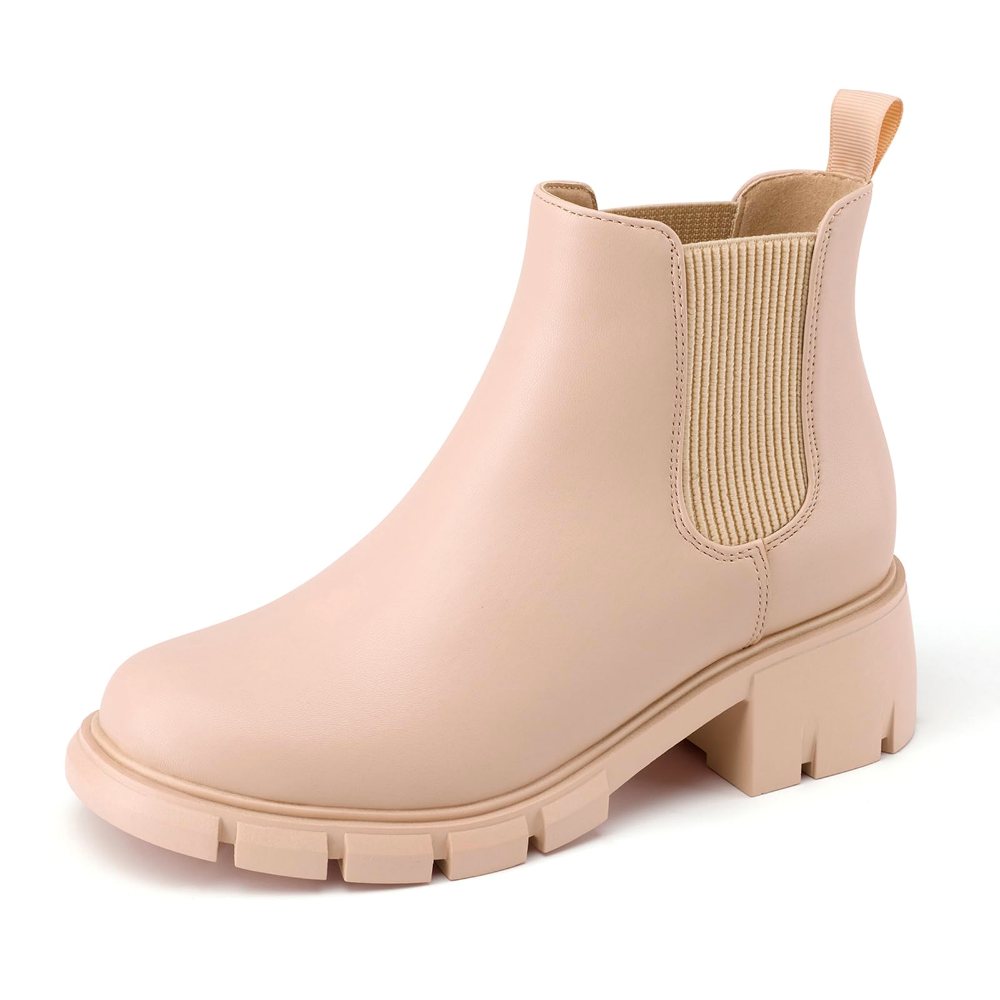 Athlefit Girls' Chunky Chelsea Boot in Pink