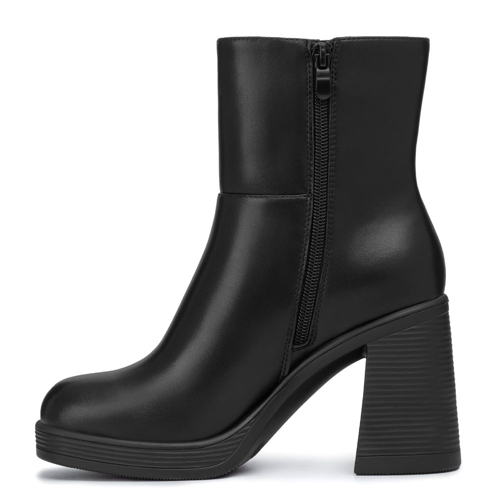 Athlefit High Block Heel Platform Ankle Boot, second view
