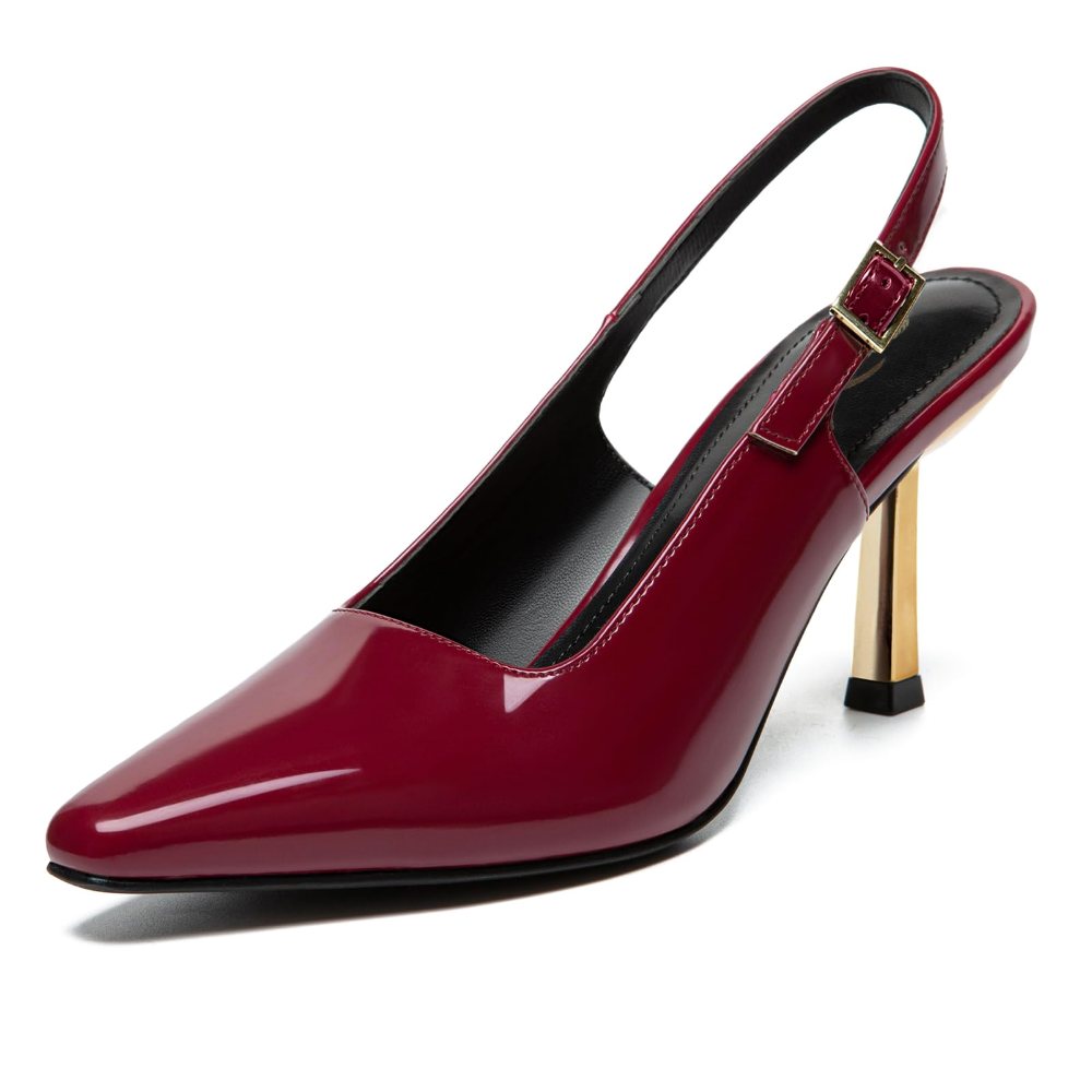 Athlefit Stiletto Slingback Pump in Red
