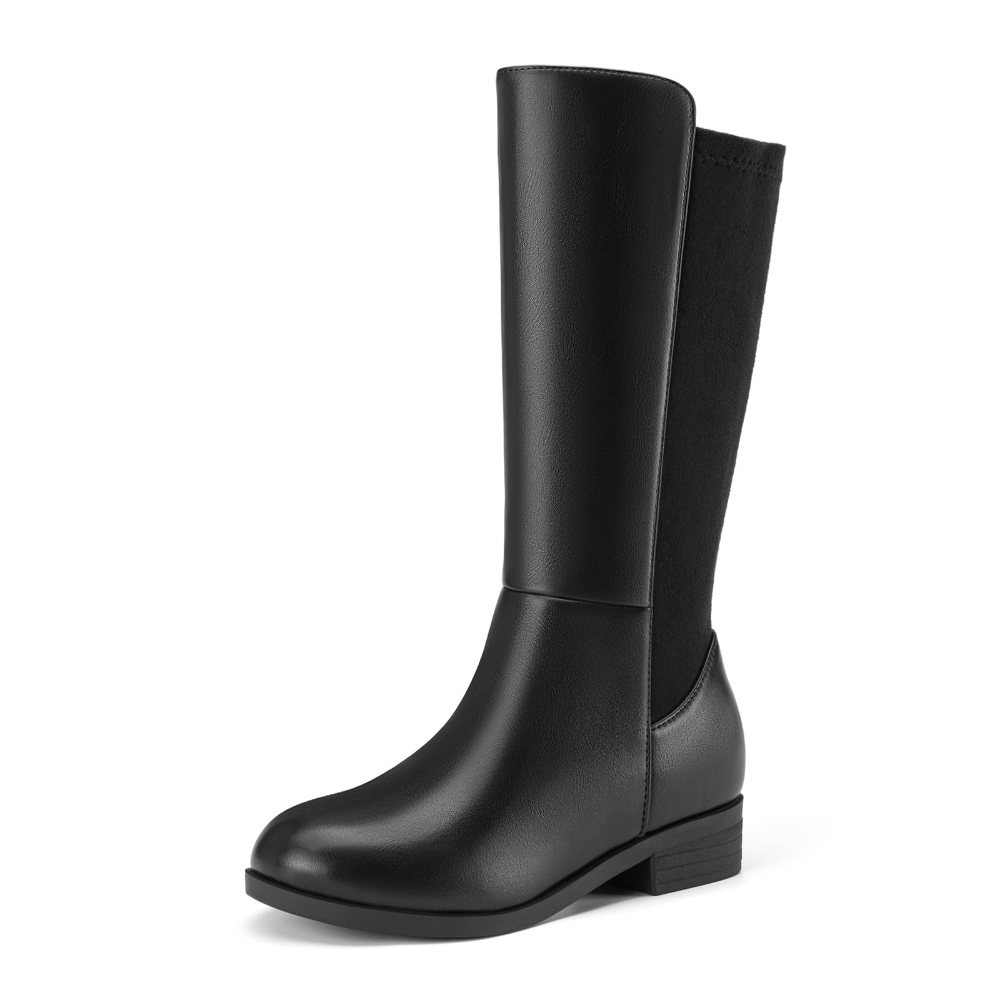 Athlefit Girls' Water-Resistant Tall Boot in Black