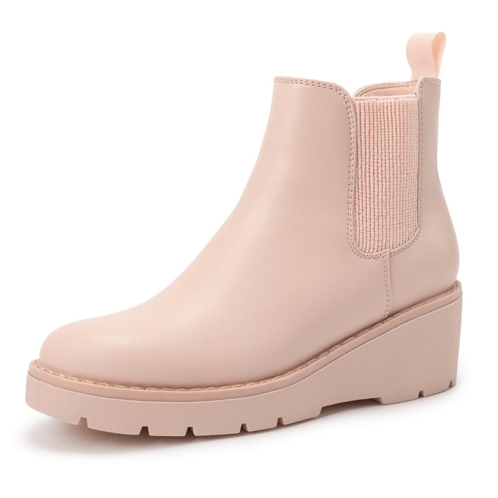 Athlefit Girls' Wedge Chelsea Boot in Pink