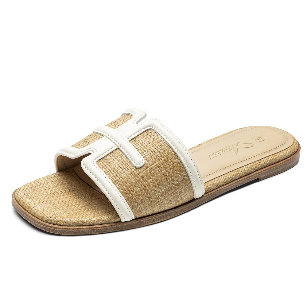 Athlefit Woven H-Band Slide in Natural Raffia