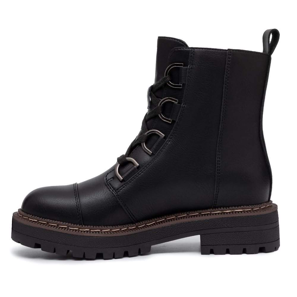 Athlefit Buckle Platform Combat Boot, second view