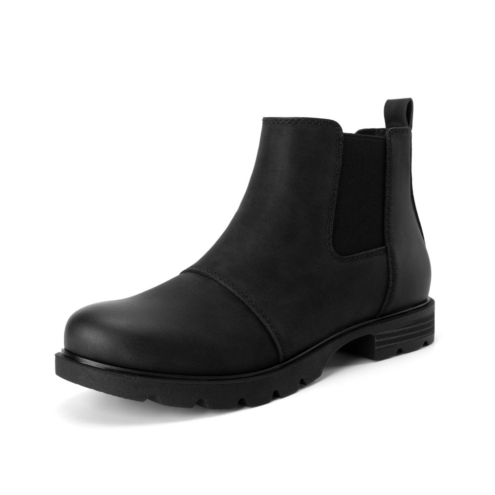 Athlefit Low Heel Chelsea Bootie in Black